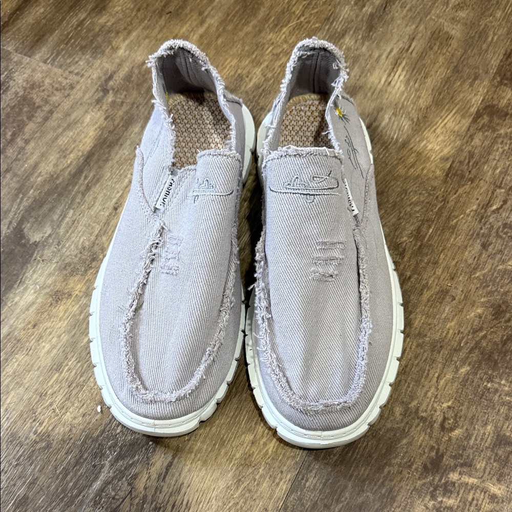 Casual Gray Slip-On Shoes